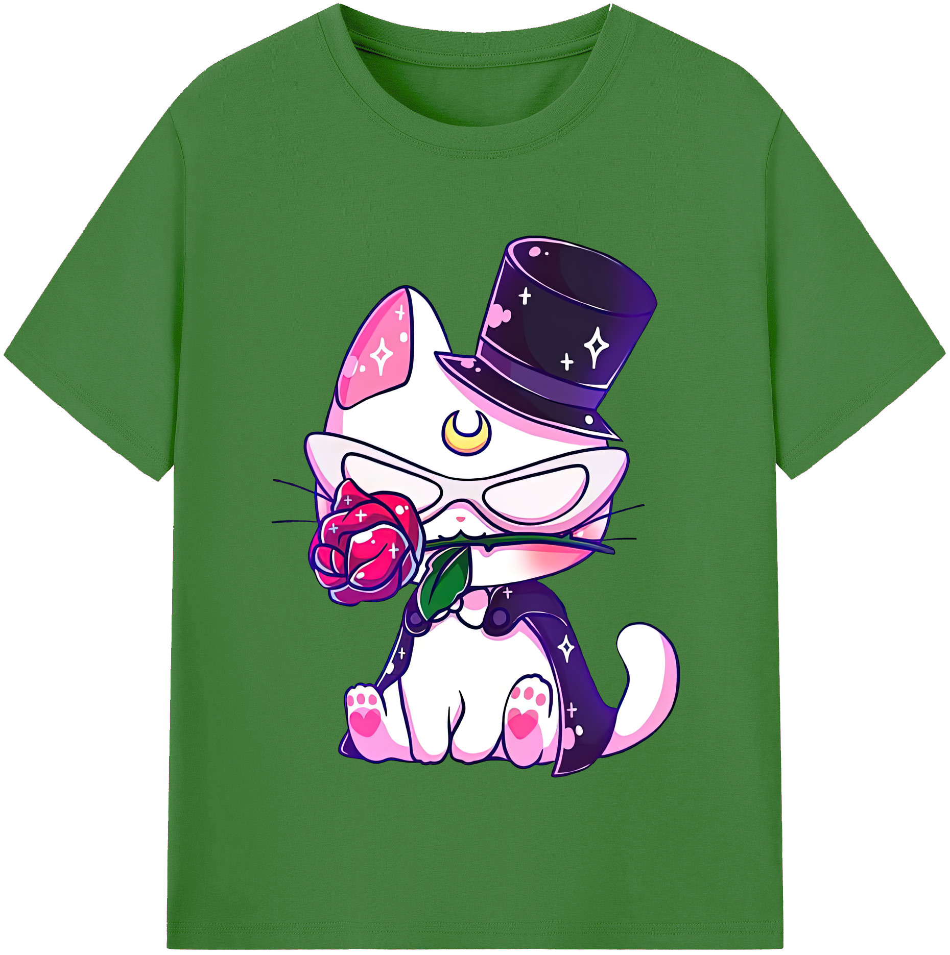 （画像用） 美少女戦士セーラームーン Sailor Moon レディースカジュアルプリントTシャツ（綿100％）